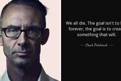We all die. The goal isn't to live forever, the goal is to create something that will