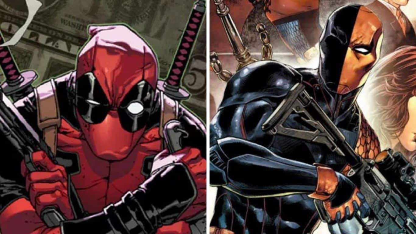 Personajes de cómic de Marvel y DC con poderes similares: Deadpool (Marvel) y Deathstroke (DC)