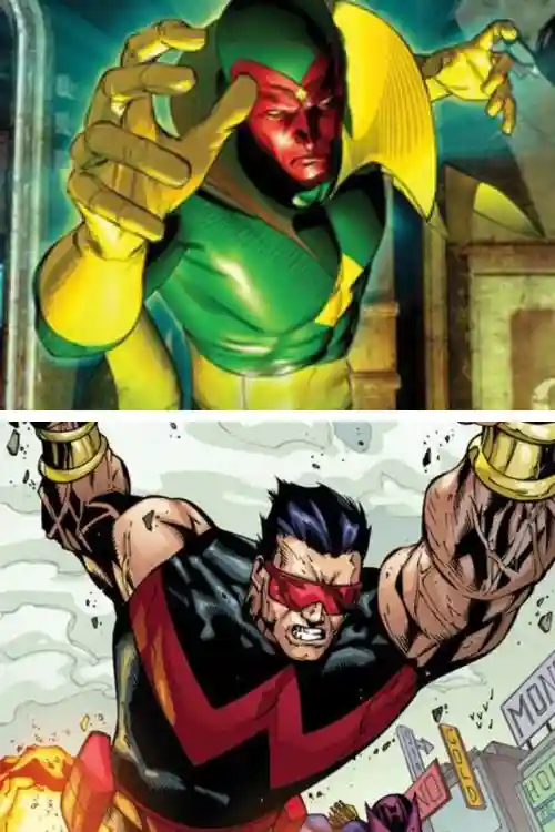Top 10 des frères dans le monde de la bande dessinée - Vision et Wonderman