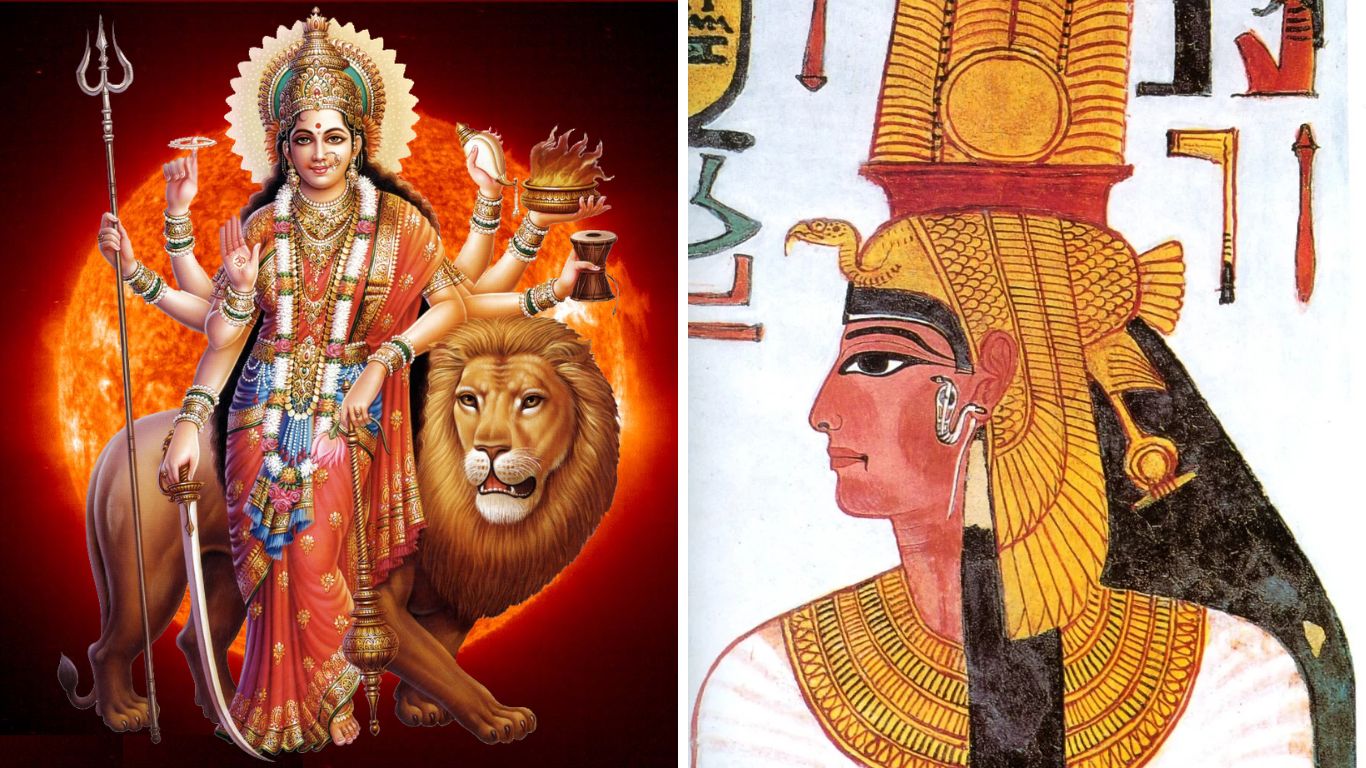 Similarities Between Egyptian And Hindu Gods - Goddess Durga and Mut
