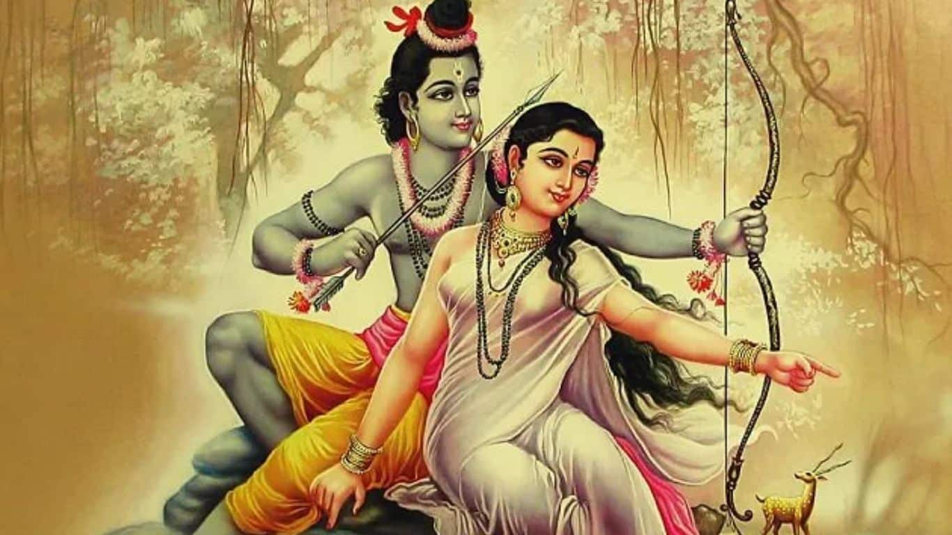 Rama et Sita de la mythologie hindoue