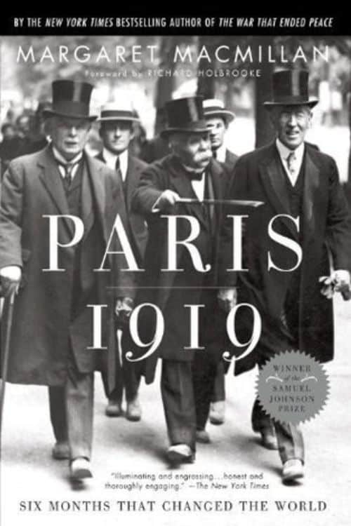 10 livres incontournables commençant par la lettre P - "Paris 1919" de Margaret Olwen Macmillan et Richard Holbrooke (2001)