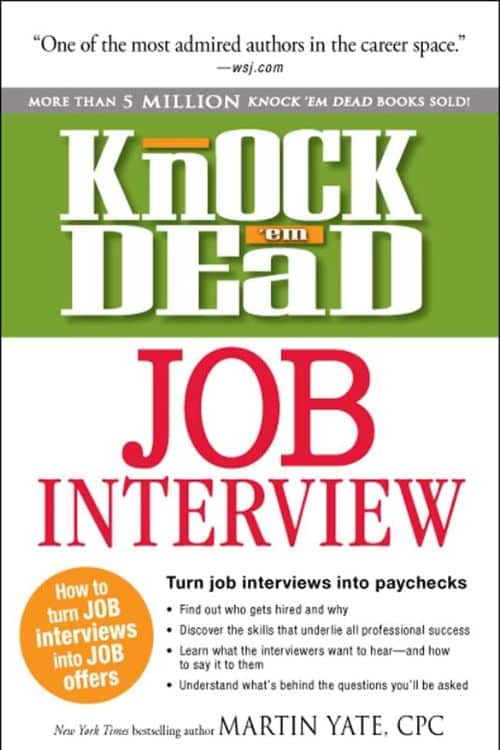 "Entretien d'embauche Knock 'em Dead" par Martin Yate CPC
