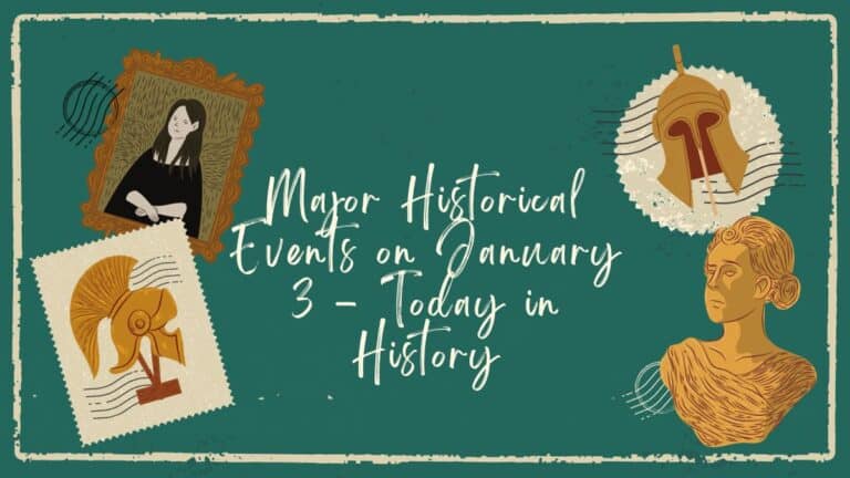 Événements historiques majeurs du 3er janvier - Aujourd'hui dans l'histoire