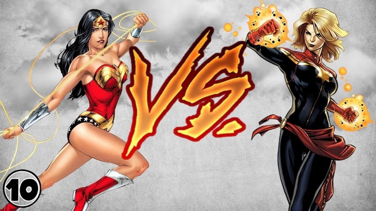 Wonder Woman (DC) contre Captain Marvel (Marvel)