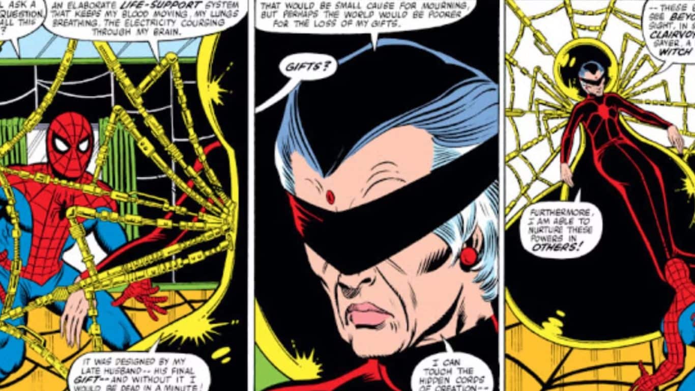 10 secretos ocultos sobre Madame Web en Marvel Comics - El sistema de soporte vital de Madame Web