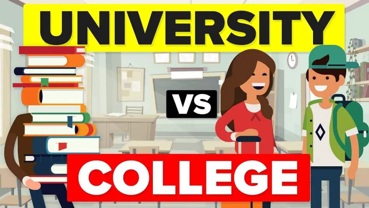 Différence entre collège et université