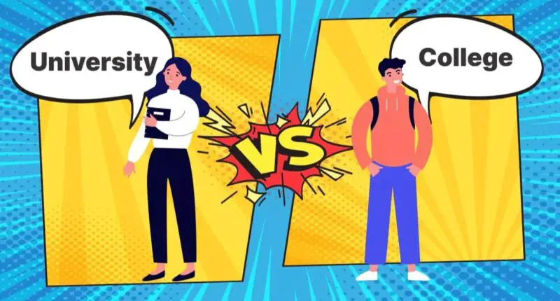 Différence entre collège et université